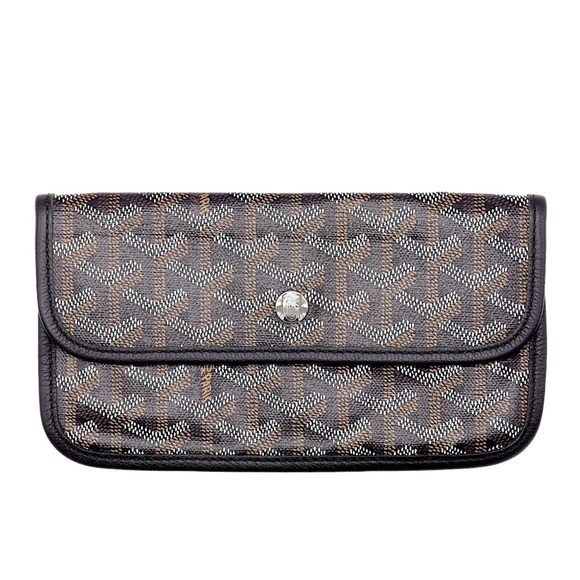 🖤🤎Goyard St. Louis Pouch Wallet - Black & Brown Goyardine - Picture 3 of 17
